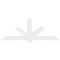 Ekena Millwork Kennewick Architectural Grade PVC Gable Bracket, 96"W x 36"H x 6"D x 6"F, 9/12 Pitch GBP096X36X0606KEN00 - alternate 5